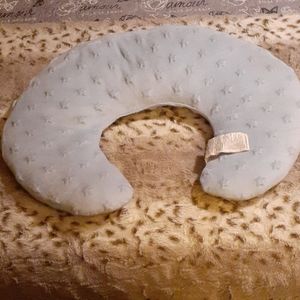 Light blue nursing pillow